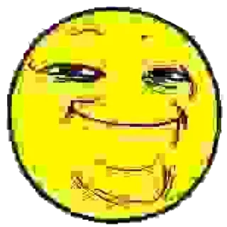 🙂 Emoji, Meme, Visage, Sourire narquois, Jaune telegram sticker