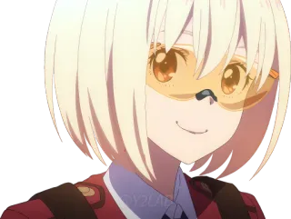 😊 Chisato Nishikigi Lycoris Recoil Anime, Sorriso, Fofo, Lycoris Recoil, Chisato telegram sticker