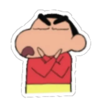 🙅‍♂ Shin-chan Crayon Shin-chan アニメ, 漫画, キャラクター, 面白い, しんちゃん, クレヨンしんちゃん telegram sticker