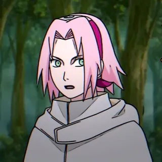 🌸 Sakura Haruno Naruto Anime, Kreskówka, Sakura, Naruto, Postać, Haruno, Dziewczyna telegram sticker
