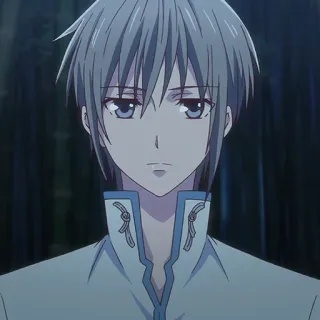 🐭 Yuki Sohma Fruits Basket anime, manga, cute, pretty boy, character, television, animation telegram sticker
