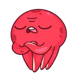 Осьминог Фред @TgEmojis telegram emojis 😝
