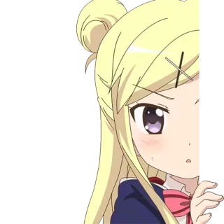 👀 Anime, Personaggio, Cartone animato, Carino, Biondo telegram sticker