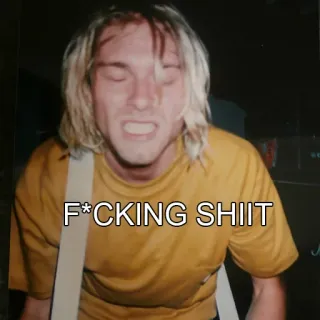 😱 F*CKING SHIIT 冒犯, 脏话 telegram sticker