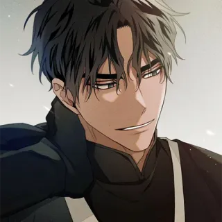 ♥️ uomo, anime, personaggio, ritratto telegram sticker