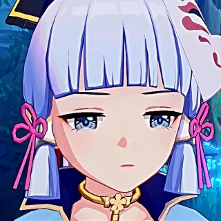 ❄️ Kamisato Ayaka Genshin Impact Anime, Video game, Genshin Impact, Kamisato Ayaka, Ayaka, Karakter, Lucu telegram sticker