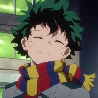 🥦 Izuku Midoriya My Hero Academia anime, my hero academia, deku, izuku midoriya, mha, character telegram sticker