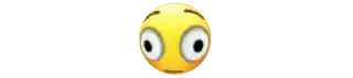 😳 emoji, googly eyes, funny, shocked telegram sticker
