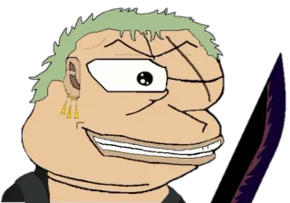 🤩 Zoro One Piece zoro, one piece, anime, mangá, espada, personagem telegram sticker