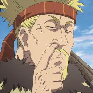 ⚔️ animé, viking, dessin animé, personnage, drôle telegram sticker