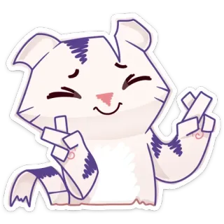 Бумажный тигр Руммка :: @TgSticker telegram stickers