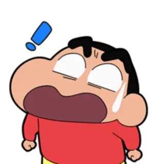 😱 Shin-chan Nohara Crayon Shin-chan Desenho animado, Anime, Chocado, Surpreso, Crayon Shin-chan whatsapp sticker