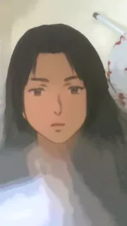 😐 Anime, Cô gái, Hình minh họa, Chân dung, Phụ nữ telegram sticker