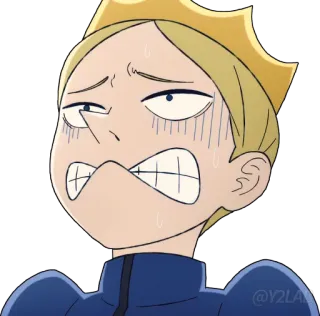 😨 dessin animé, autocollant, personnage, inquiet, transpiration, expression telegram sticker
