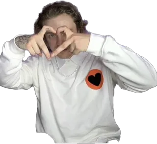 🫶 corazón, amor, gesto, retrato, persona telegram sticker