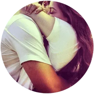 😍 couple, hug, affection, love, romance telegram sticker