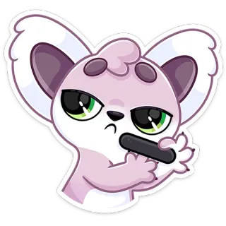 💅 zwierzę, kreskówka, rysunek, ilustracja, słodki, postać telegram sticker