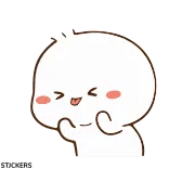 😝 cute, kawaii, cartoon, sticker, happy, blob, simple telegram sticker