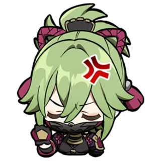 😡 Kuki Shinobu Genshin Impact Kuki Shinobu, Genshin Impact, Anime, Jeu vidéo, Personnage, Sticker, En colère whatsapp sticker