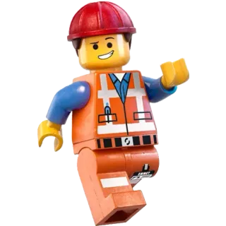 👷‍♂️ Emmet Brickowski The Lego Movie EMMET lego, emmet, costruzioni, cartoni animati, film telegram sticker