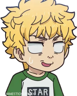💫 STAR Anime, Dessin animé, Étoile, Personnage, Autocollant whatsapp sticker