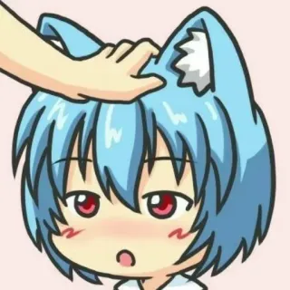 💙 Rei Ayanami Neon Genesis Evangelion anime, catgirl, rei, ayanami, evangelion telegram sticker