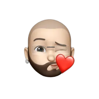 💥 Memoji, Emoji, Gesicht, Liebe, Herz whatsapp sticker