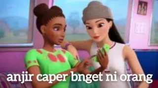 🧘‍♂ anjir caper bnget ni orang barbie, muñecas, conversación, indonesio, sticker telegram sticker