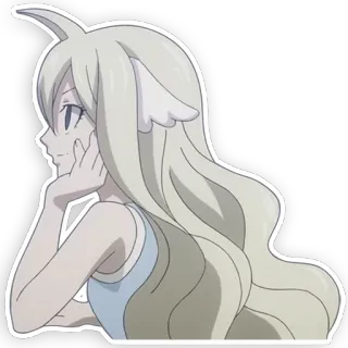 🤔 Mavis Vermillion Fairy Tail Anime, Fairy Tail, Mavis Vermillion, Cartoni animati, Adesivo telegram sticker