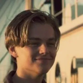 🙂 Leonardo DiCaprio aktor, celebryta, mężczyzna, portret, twarz telegram sticker