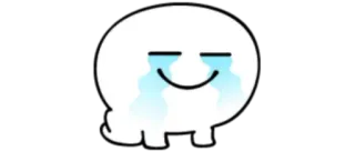 😭 泣く, 悲しい, 顔文字, キャラクター, ステッカー telegram sticker