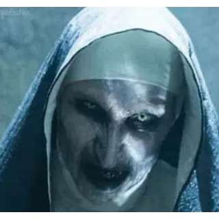 👹 Valak The Nun Horreur, Religieuse, Effrayant, Film, Démon whatsapp sticker