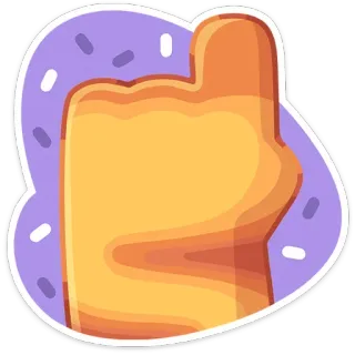 👆 środkowy palec, niegrzeczny, gest, obraźliwy, dłoń telegram sticker