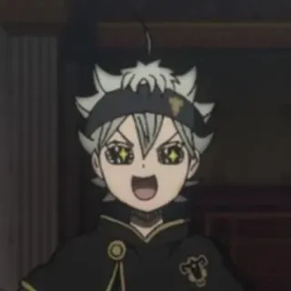 👑 Asta Black Clover Anime, Manga, Black Clover, Asta, Personaje, Lindo, Divertido telegram sticker