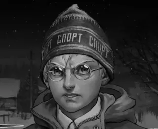 😡 СПОРТ СПОРТ Junge, Brille, Hut, Sport telegram sticker