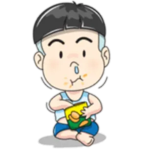 🍟 Kartun, Anak, Camilan, Keripik, Makanan, Lucu whatsapp sticker