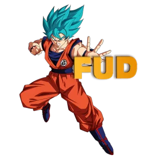 😌 Goku Dragon Ball FUD Аниме, Драгон Болл, Гоку, Супер Сайян, FUD, Страх, Неуверенность, Сомнение telegram sticker