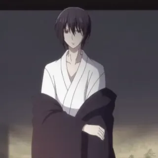 🕸 Yuki Sohma Fruits Basket Anime, Yuki Soma, Fruits Basket, Manga, Shojo, Personaggio, Animazione giapponese telegram sticker