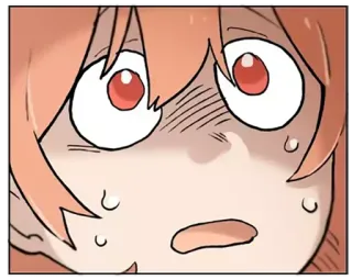 😨 Anime, Shock, Sorpresa, Asustado, Cara, Dibujos animados telegram sticker