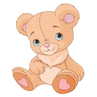 😃 osito de peluche, lindo, juguete, peluche, animal, dibujos animados, kawaii whatsapp sticker