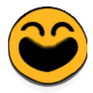 😁 Smiley, Emoji, Fröhlich, Cartoon telegram sticker