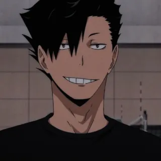 🐈 Kuroo Tetsurou Haikyuu!! Anime, Haikyuu, Kuroo Tetsurou, Personnage, Manga, Dessin animé whatsapp sticker