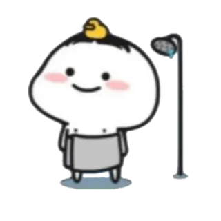 🪐 carino, cartone animato, bagno, anatra, doccia, pulito telegram sticker