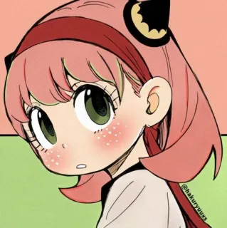 🤨 Anya Forger Spy x Family Anya Forger, Spy x Family, Anime, Desenho animado telegram sticker