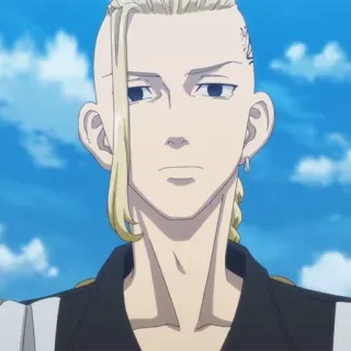 👑 Ken Ryuguji Tokyo Revengers Аниме, Персонаж, Рисунок, Портрет, Иллюстрация telegram sticker
