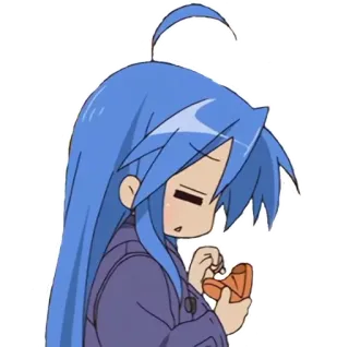 💸 Konata Izumi Lucky Star Anime, Manga, Estudiante, Kawaii telegram sticker