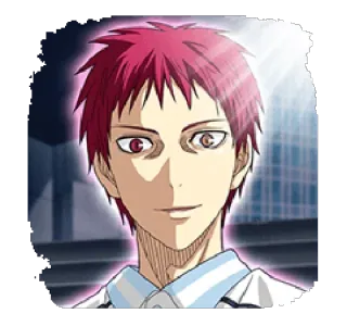 😈 Seijuro Akashi Kuroko's Basketball Anime, Baloncesto, Personaje, Manga, Pelo rojo telegram sticker