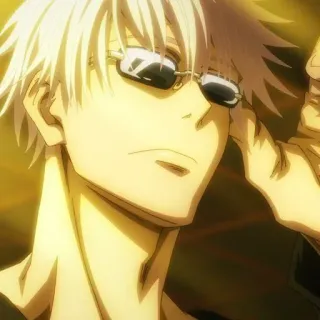 🕸 Gojo Satoru Jujutsu Kaisen Anime, Gojo, Satoru, Jujutsu Kaisen, Kacamata telegram sticker