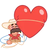 🤠 Ковбой, Вестерн, Лассо, Ранчо, Мультфильм, Шериф whatsapp sticker