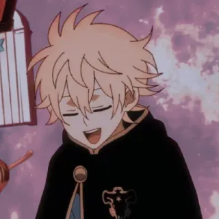 😄 Luck Voltia Black Clover anime, character, luck voltia, black clover telegram sticker